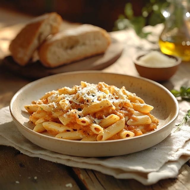 HAPPY HOUR Penne alla Vodka.